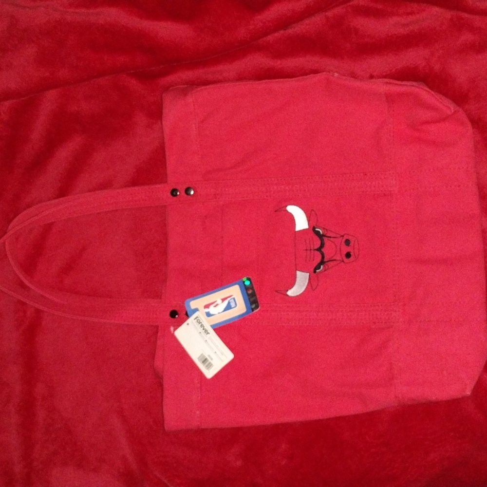 Chicago Bulls Red Tote Bag